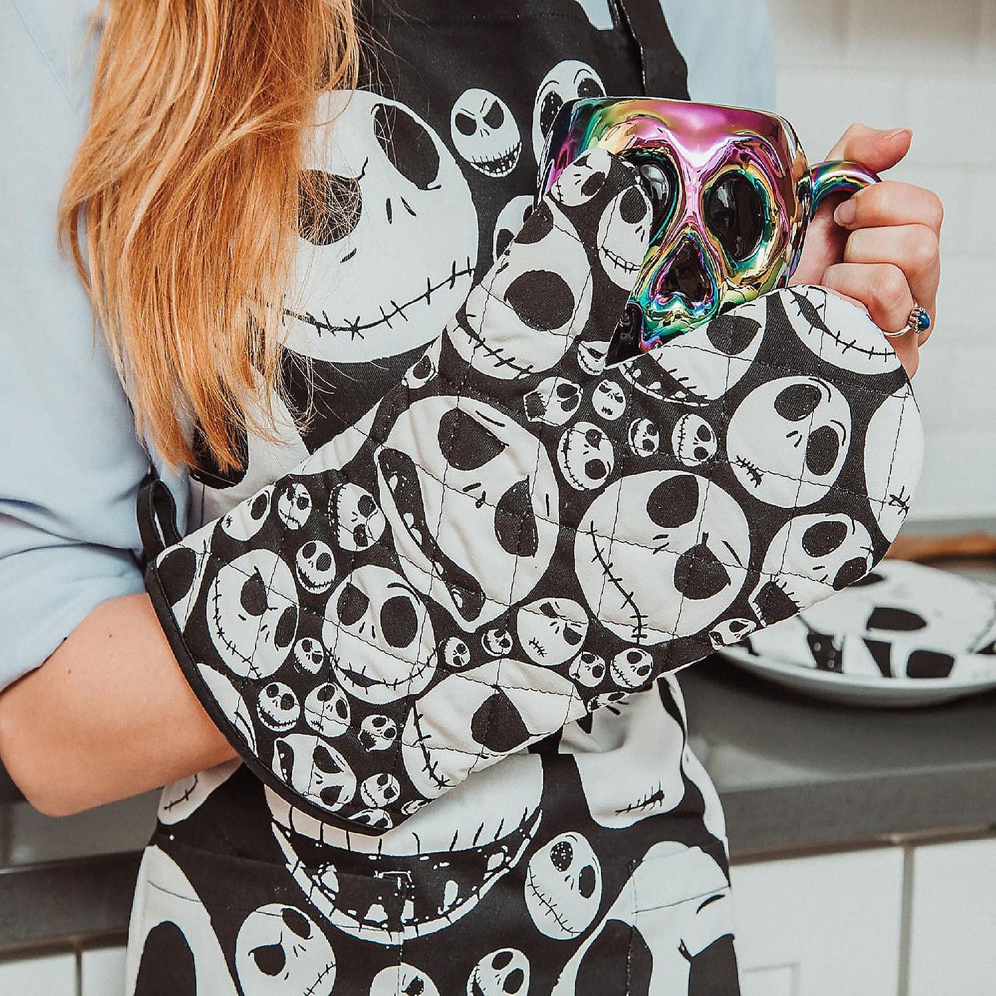 Disney The Nightmare Before Christmas Jack Faces Kitchen Oven Mitt Glove | USA Decoration®