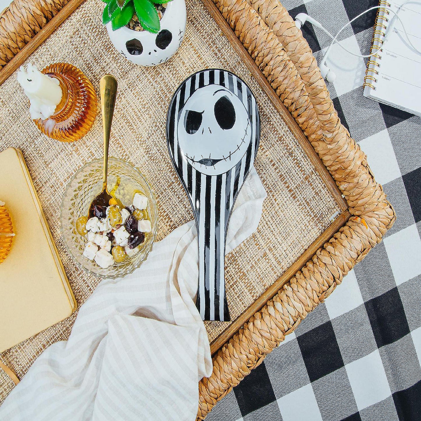Disney The Nightmare Before Christmas Jack Skellington Ceramic Spoon Rest | USA Decoration®