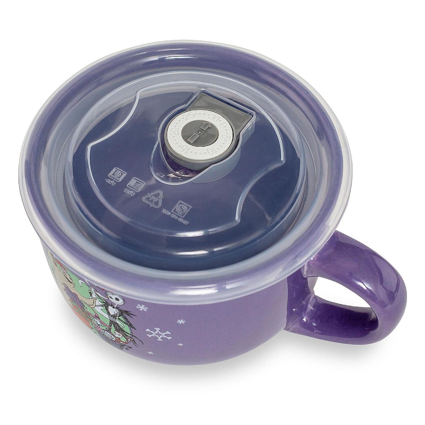 Disney The Nightmare Before Christmas "Merry Scary" Ceramic Soup Mug With Lid | USA Decoration®