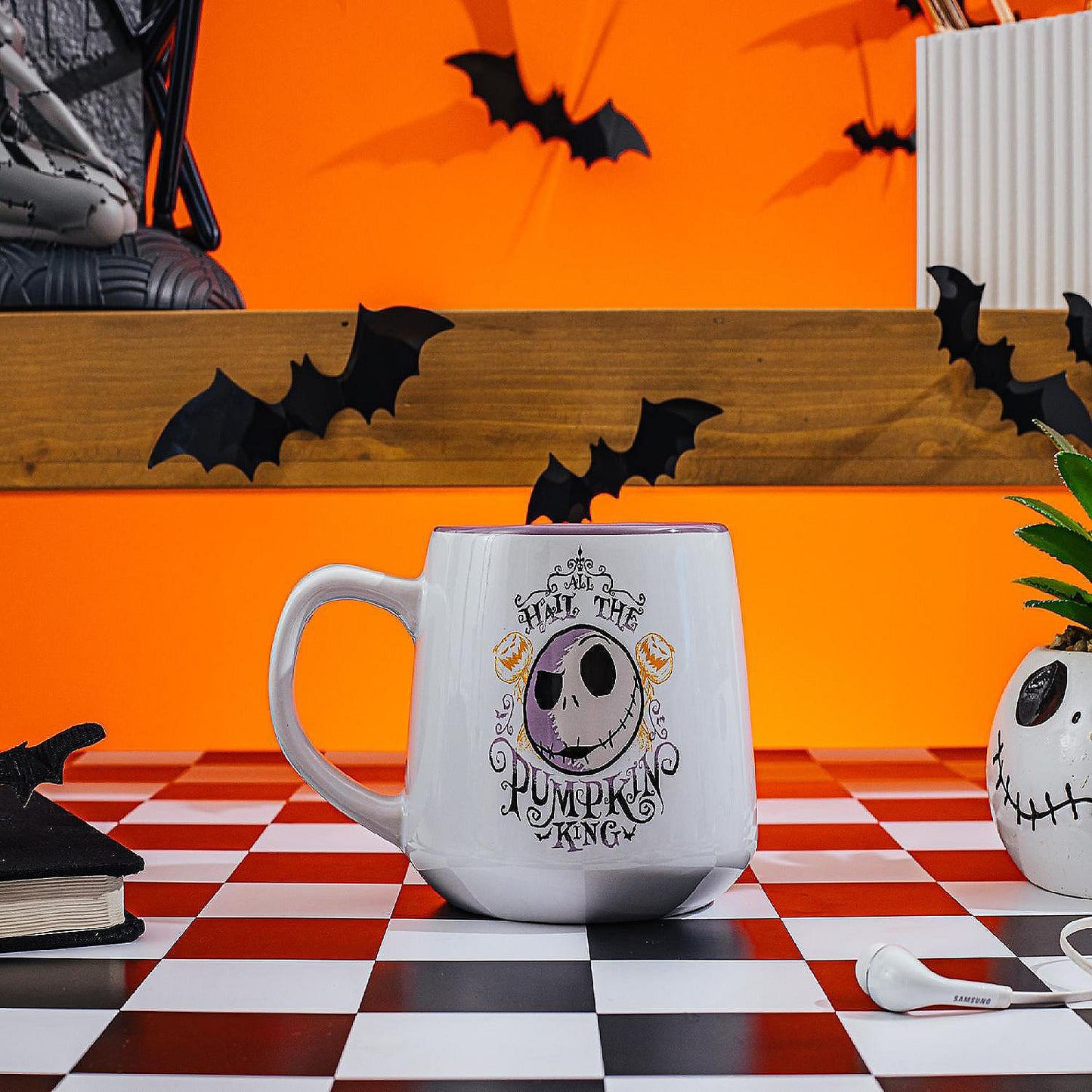 Disney The Nightmare Before Christmas "Pumpkin King" Tapered Pottery Mug | USA Decoration®