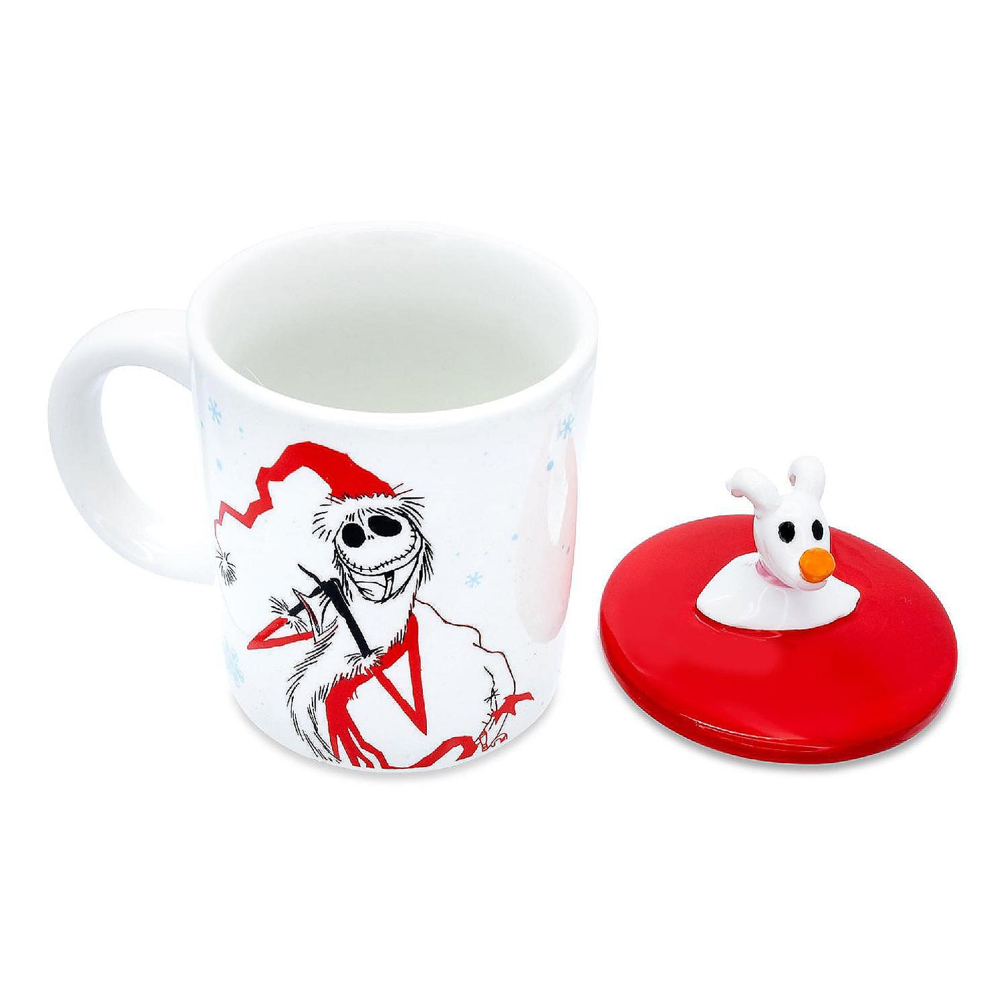 Disney The Nightmare Before Christmas Santa Jack Ceramic Mug With Sculpted Lid | USA Decoration®