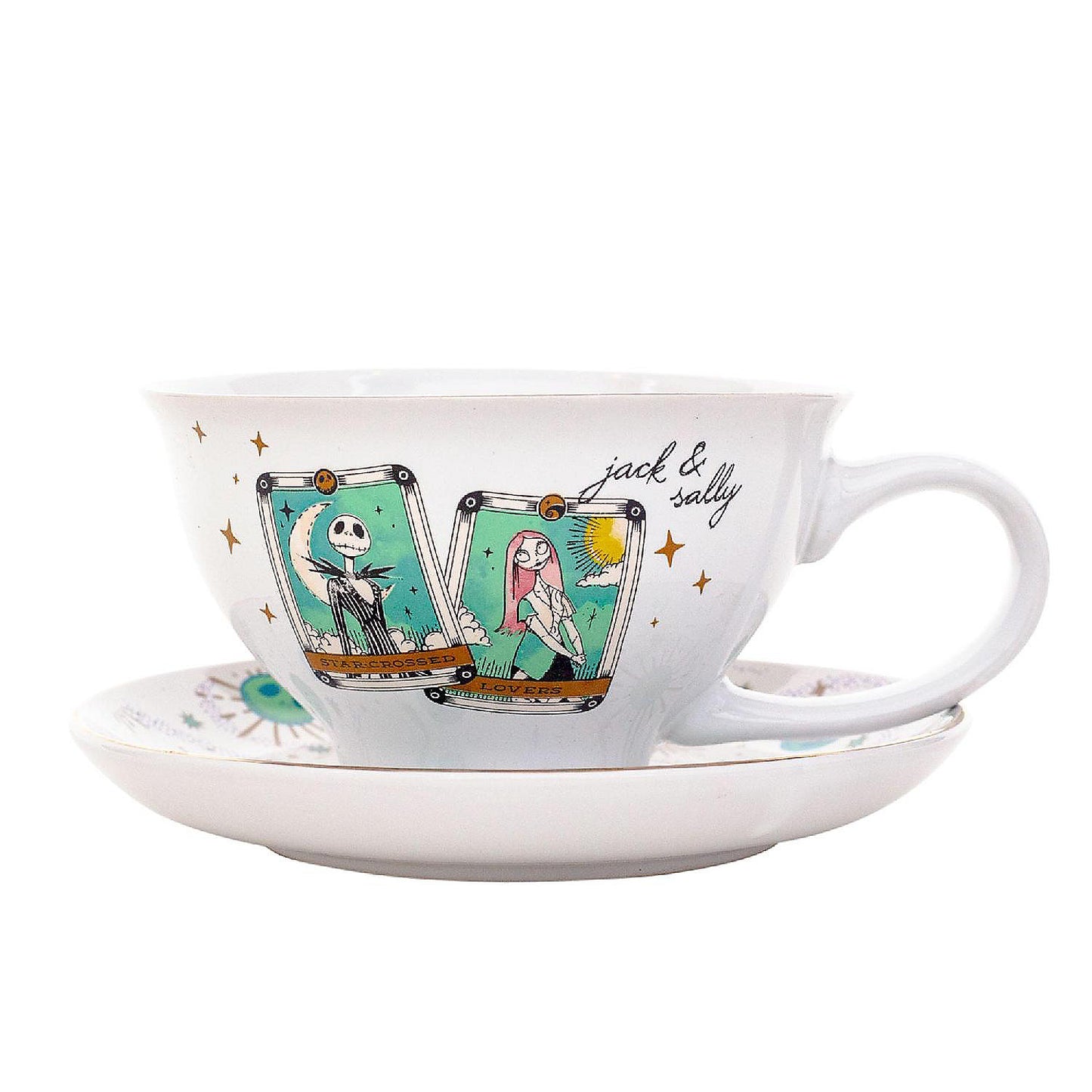 Disney The Nightmare Before Christmas Tarot Cards Ceramic Teacup and Saucer Set | USA Decoration®
