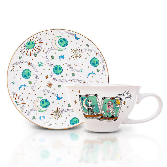Disney The Nightmare Before Christmas Tarot Cards Ceramic Teacup and Saucer Set | USA Decoration®