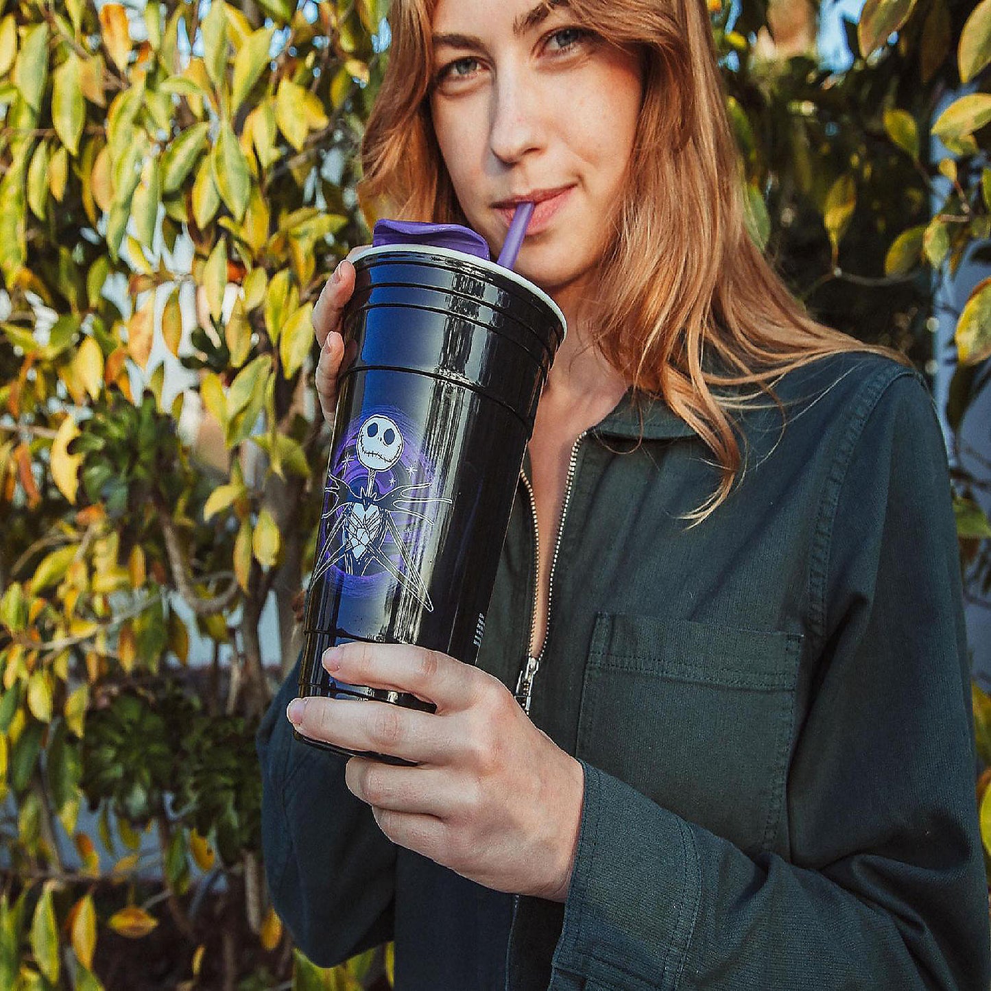 Disney The Nightmare Before Christmas Tumbler with Lid and Straw 32 Ounces | USA Decoration®