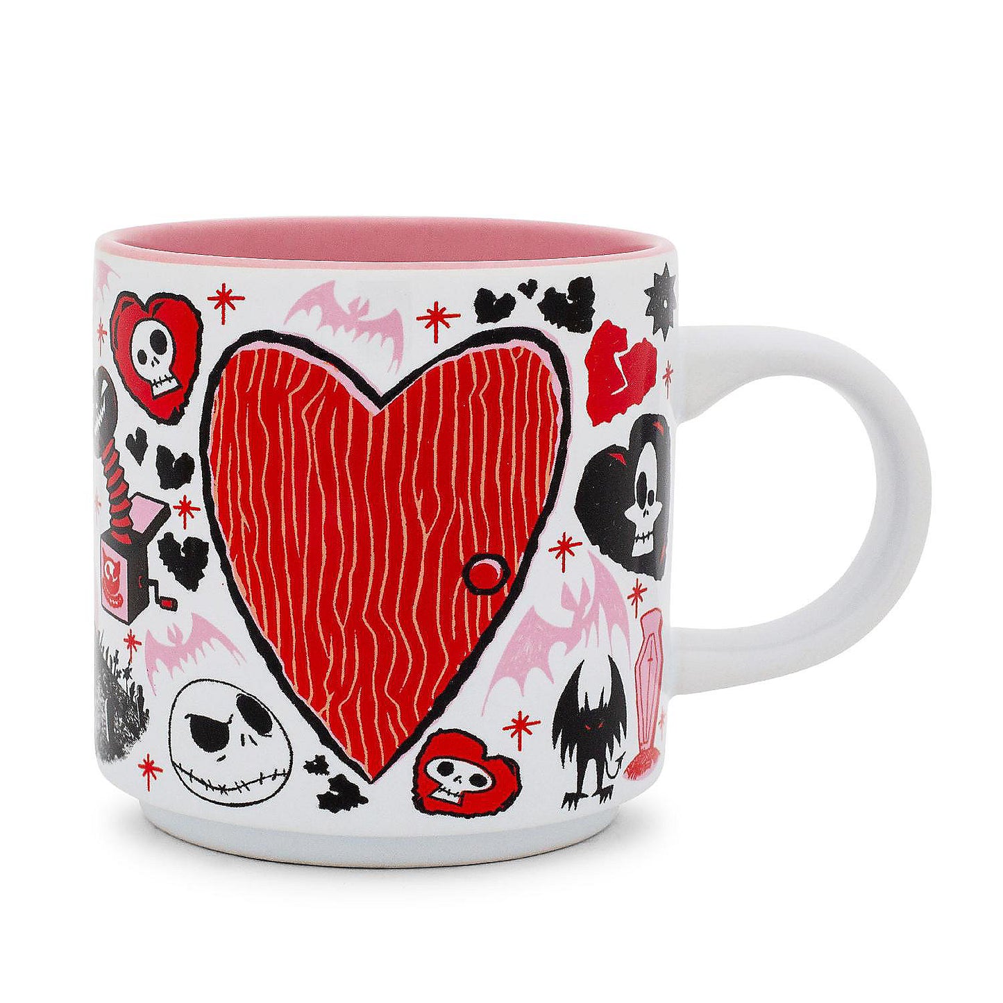 Disney The Nightmare Before Christmas Valentine's Town Stackable Ceramic Mug | USA Decoration®