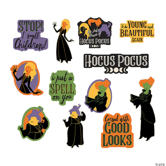 Disney's Hocus Pocus Characters & Quotes Cutouts - 12 Pc.