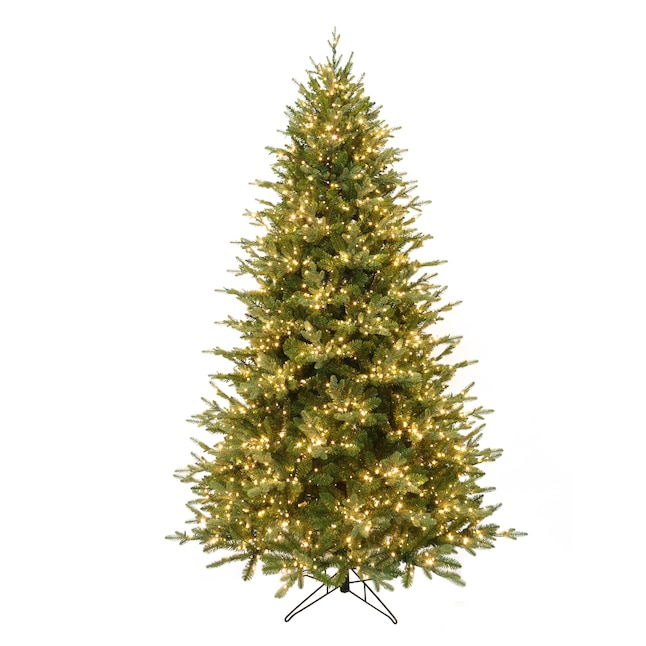 Holiday Living 7.5-ft New Kensington Pine Pre-lit Artificial Christmas Tree with Color Changing LED Lights |