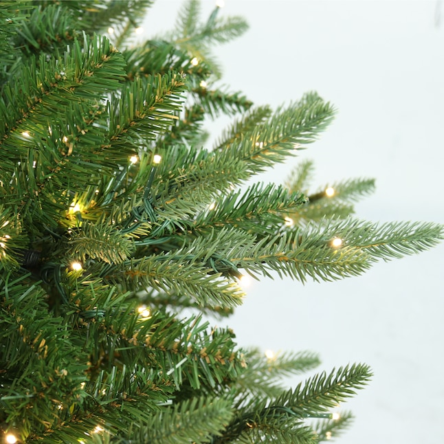 Holiday Living 7.5-ft New Kensington Pine Pre-lit Artificial Christmas Tree with Color Changing LED Lights |