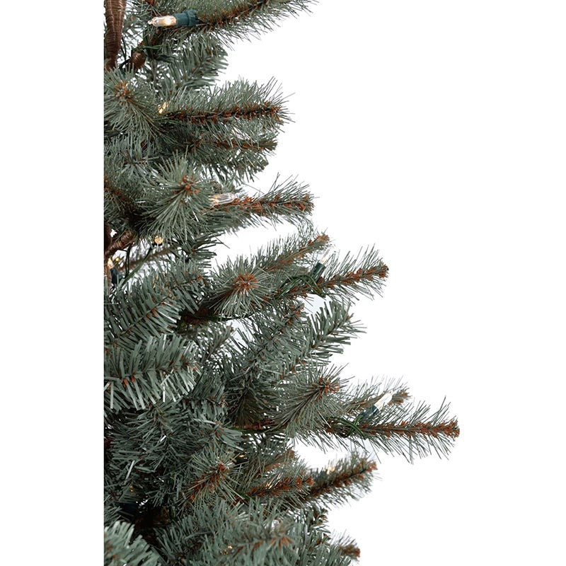3-ft Pine Pre-lit Artificial Christmas Tree with White LED Lights | USA Decoration®