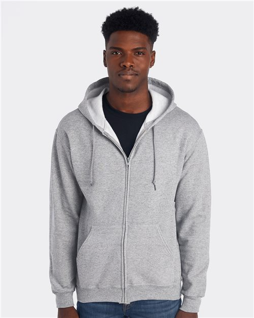 NuBlend® Full-Zip Hooded Sweatshirt | USA Decoration