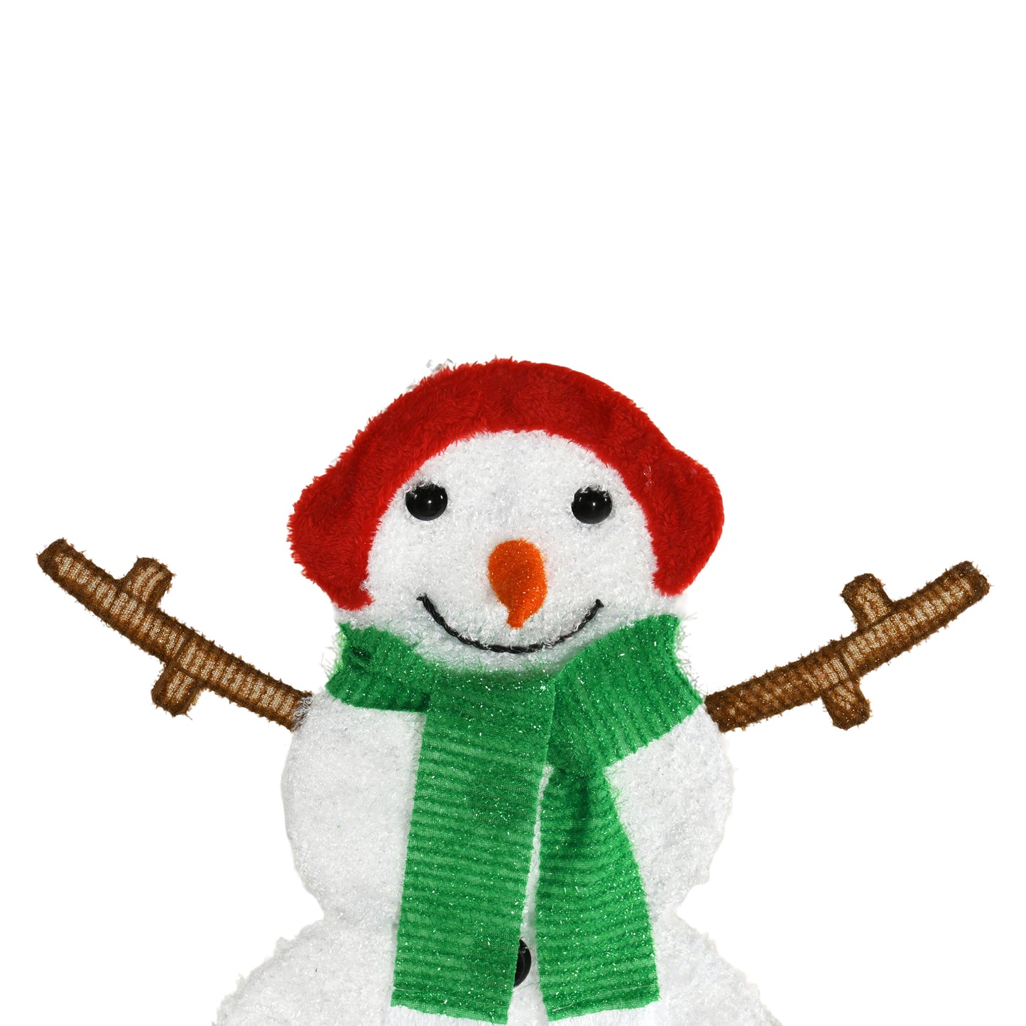 Set of 3 Snowmen with Warm White LED Lights Indoor Outdoor Christmas Decoration