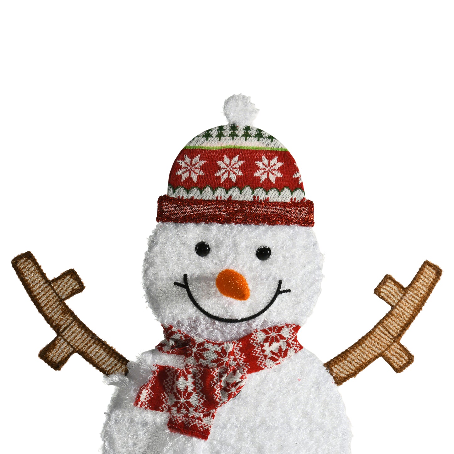 Set of 3 Snowmen with Warm White LED Lights Indoor Outdoor Christmas Decoration