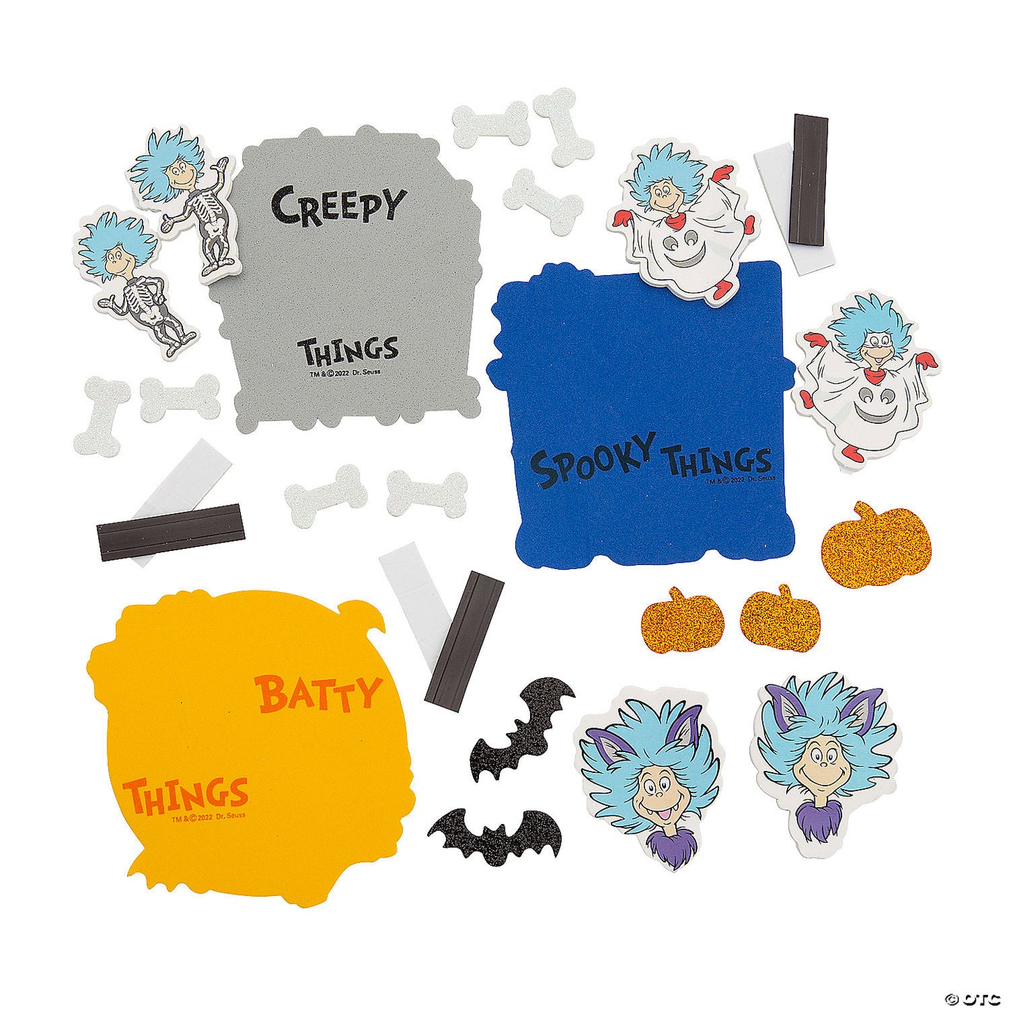 Dr. Seuss™ Spooky Things Halloween Magnet Craft Kit - Makes 12 | USA Decoration®