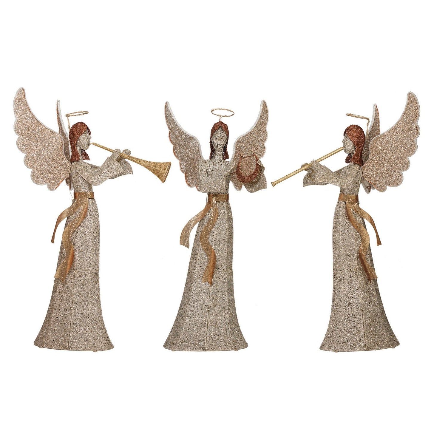 Member's Mark Pre-Lit Twinkling Angels, Set of 3 | USA Decoration®