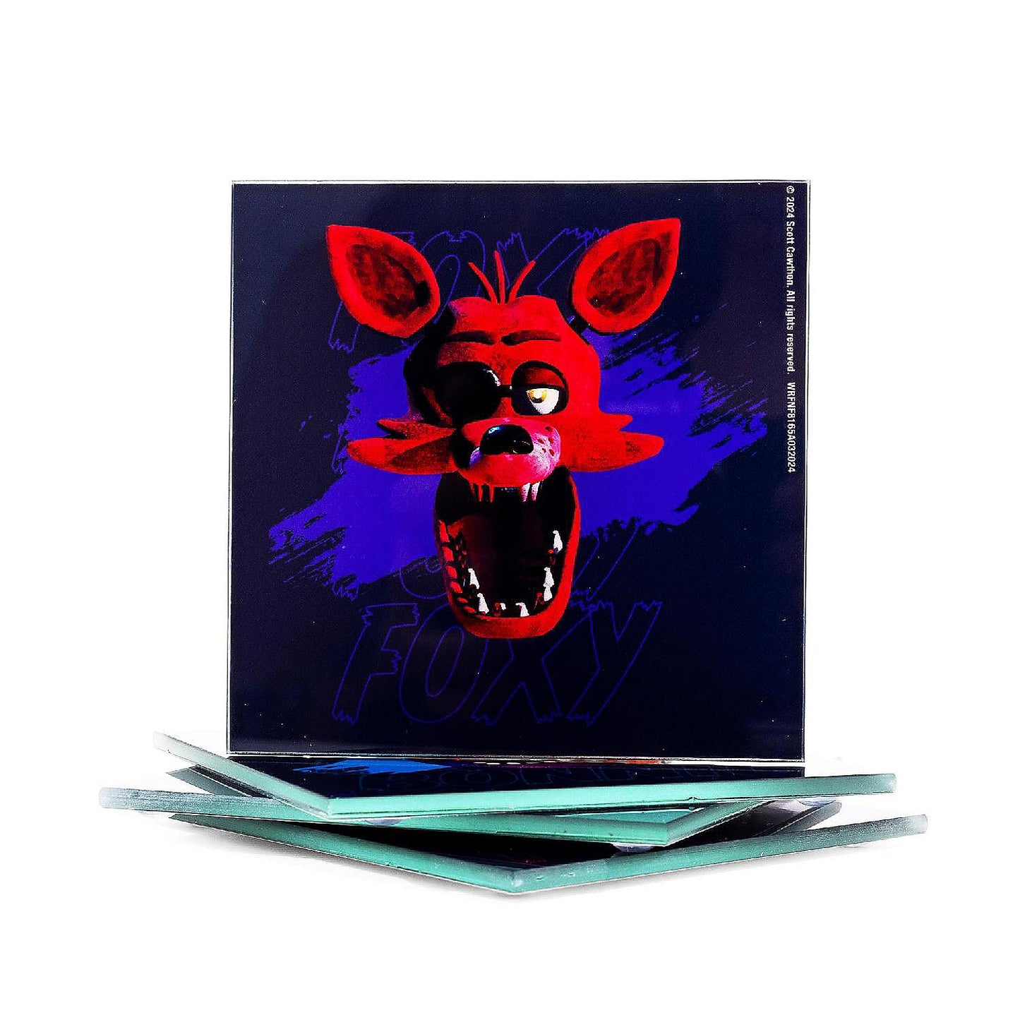 Five Nights At Freddy's Characters Glass Coasters Set of 4 | USA Decoration®