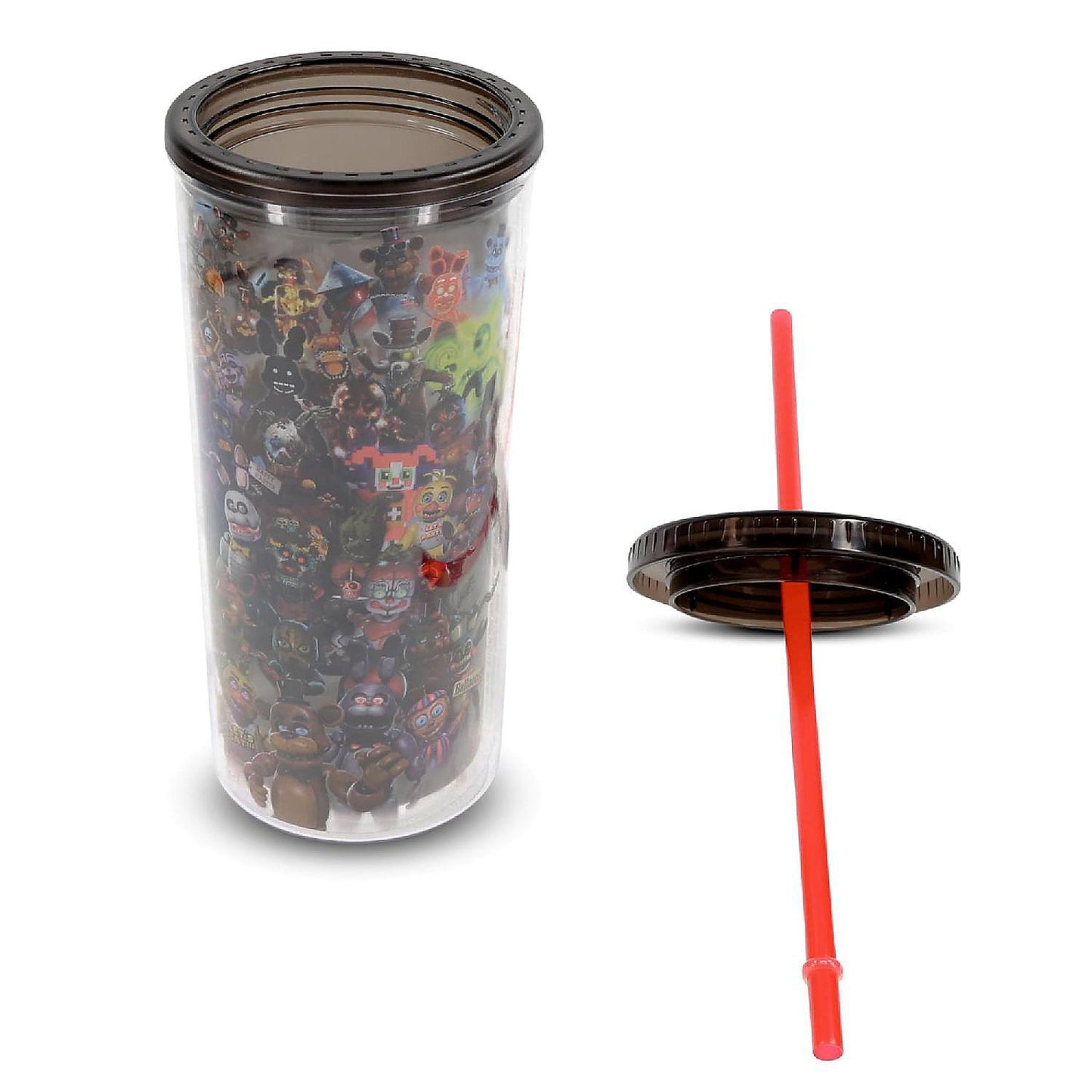 Five Nights At Freddy's Collage 20-Ounce Carnival Cup With Lid and Straw | USA Decoration®