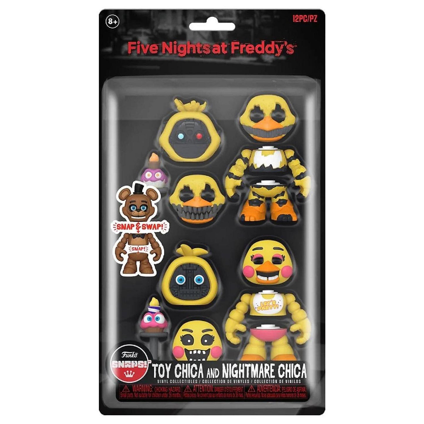 Five Nights at Freddy's Funko Snaps! Toy Chica and Nightmare Chica 2-Pack | USA Decoration®