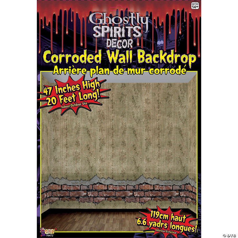 1 Piece(s): Corroded Wall Backdrop | USA Decoration®