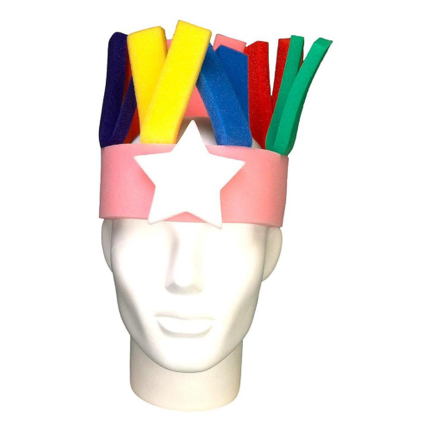 Foam Party Hats Stripes Headband - Photo Booth Prop - Party Favors -Halloween - Crazy Hat Day | USA Decoration®