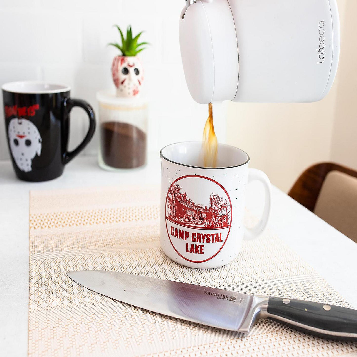 Friday the 13th Camp Crystal Lake Ceramic Camper Mug Holds 20 Ounces | USA Decoration®