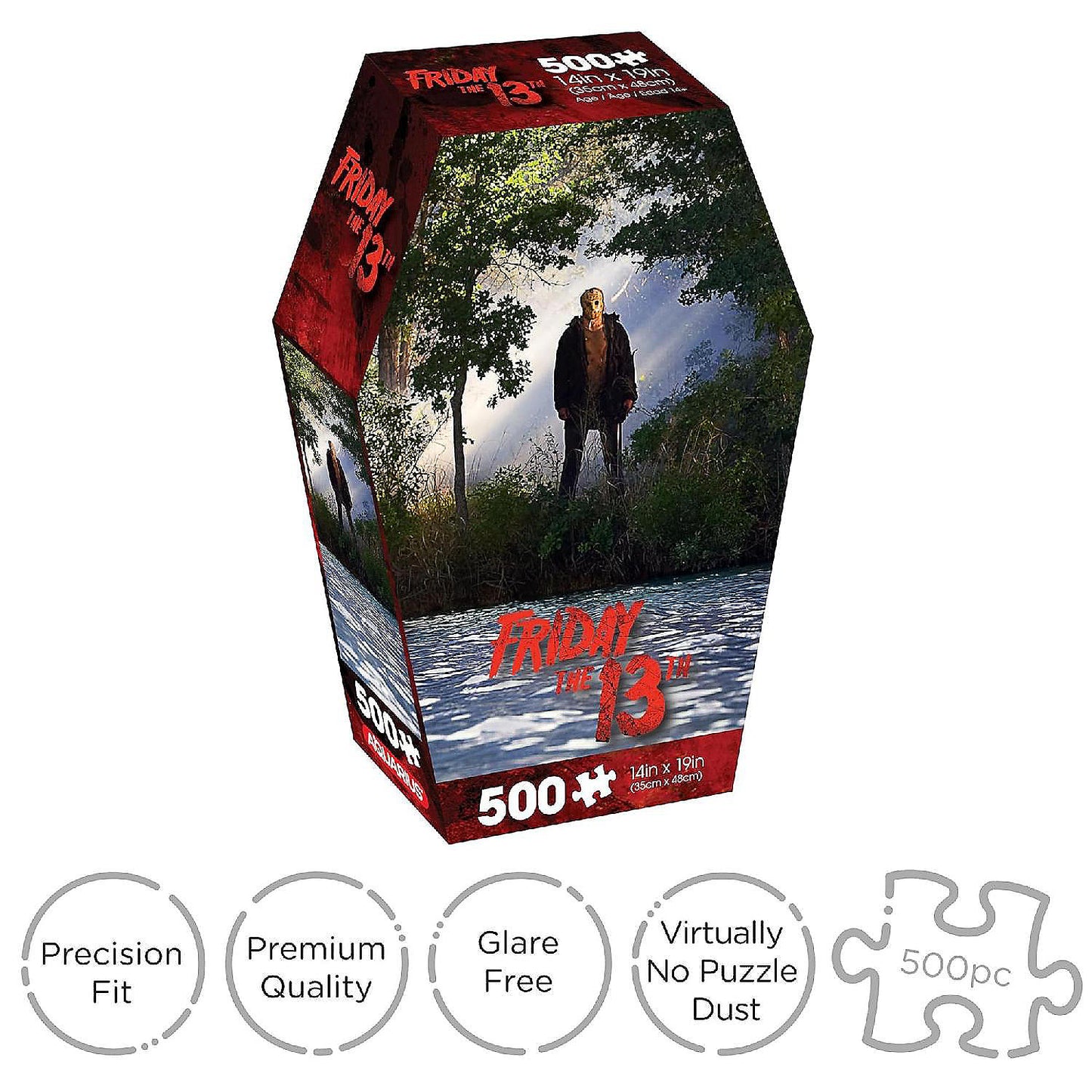 Friday The 13th Coffin Box 500 Piece Jigsaw Puzzle | USA Decoration®