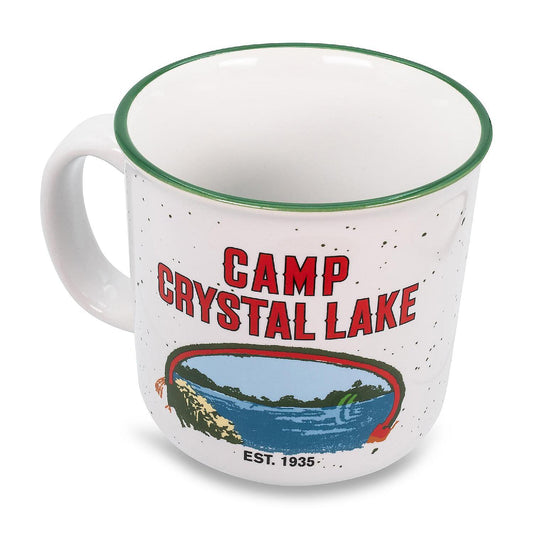 Friday the 13th Crystal Lake Ceramic Camper Mug Holds 20 Ounces