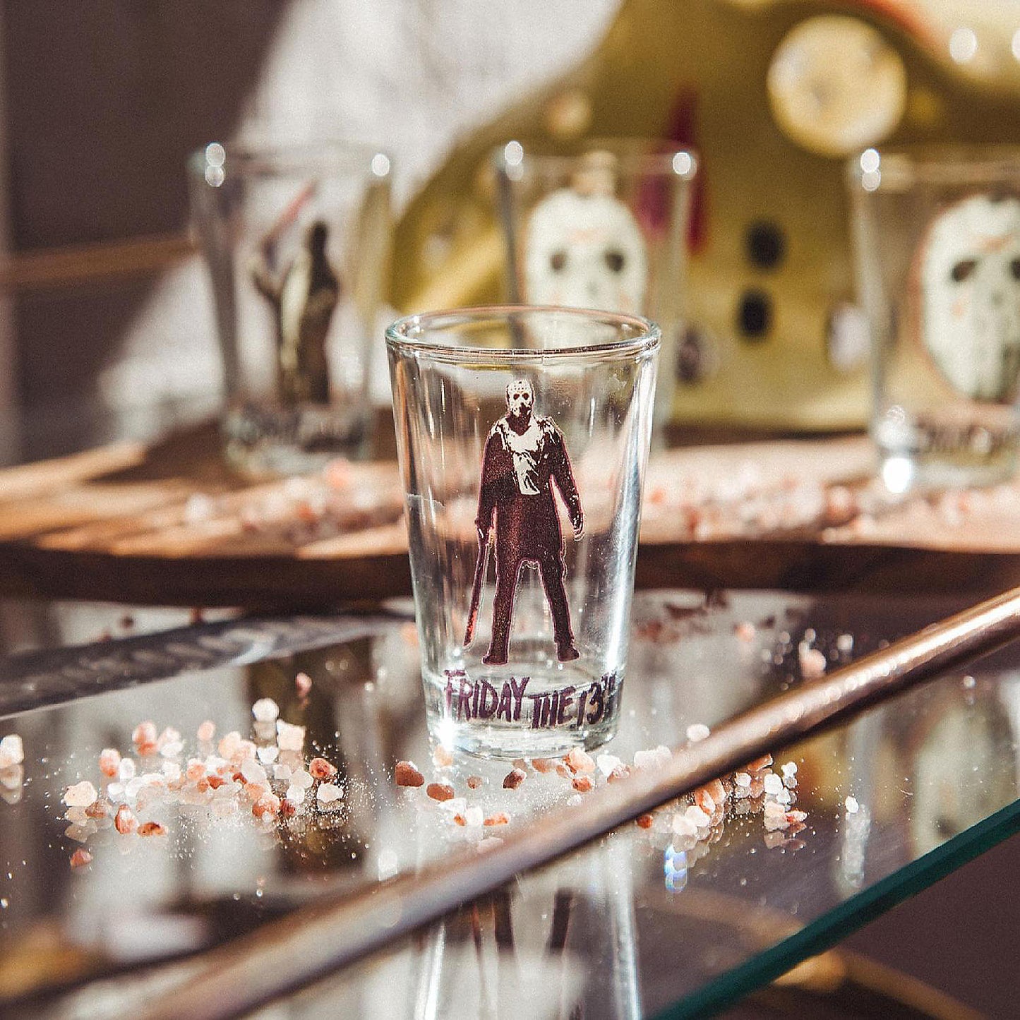 Friday The 13th Jason Voorhees 2-Ounce Mini Shot Glasses Set of 4 | USA Decoration®