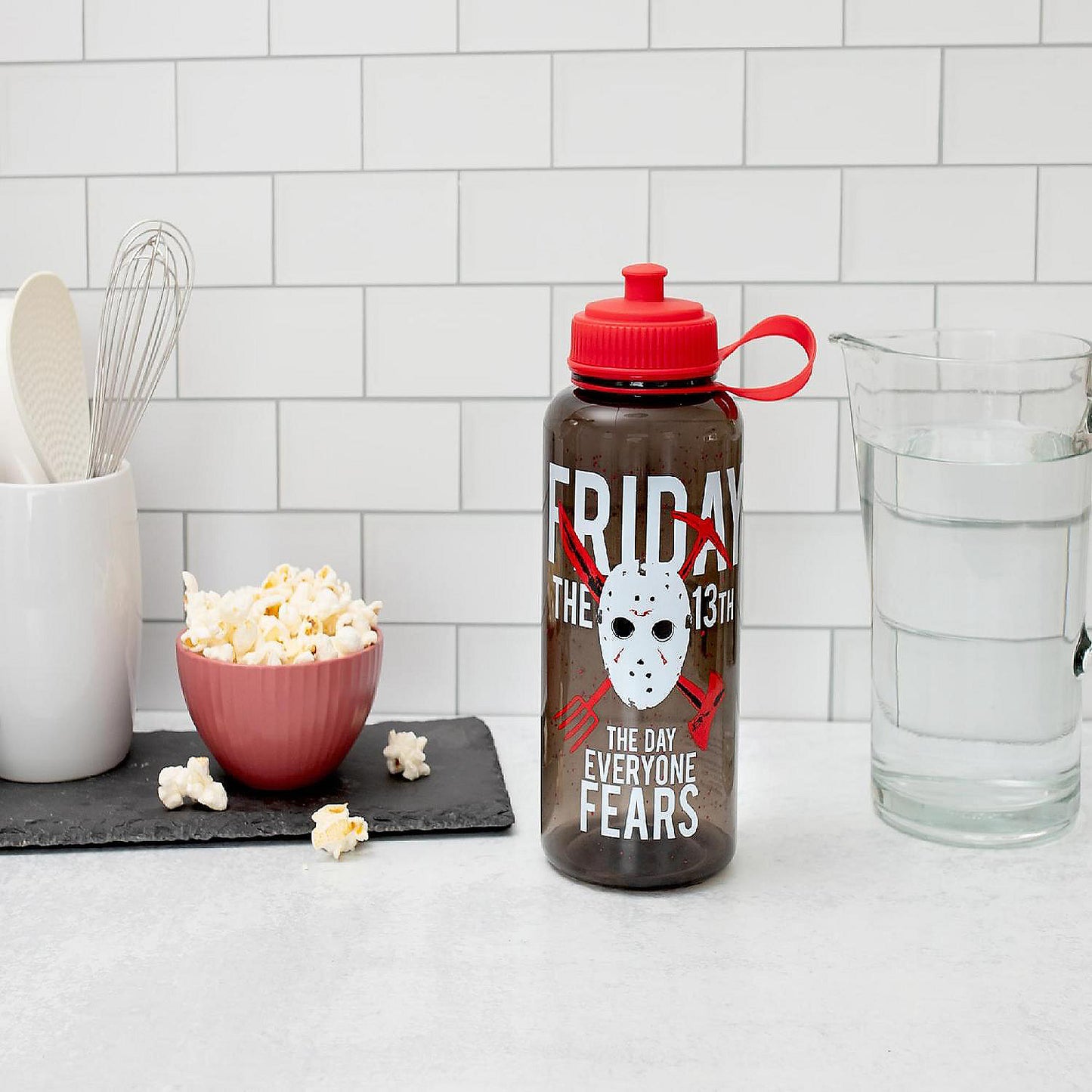 Friday The 13th "The Day Everyone Fears" Water Bottle Holds 34 Ounces | USA Decoration®