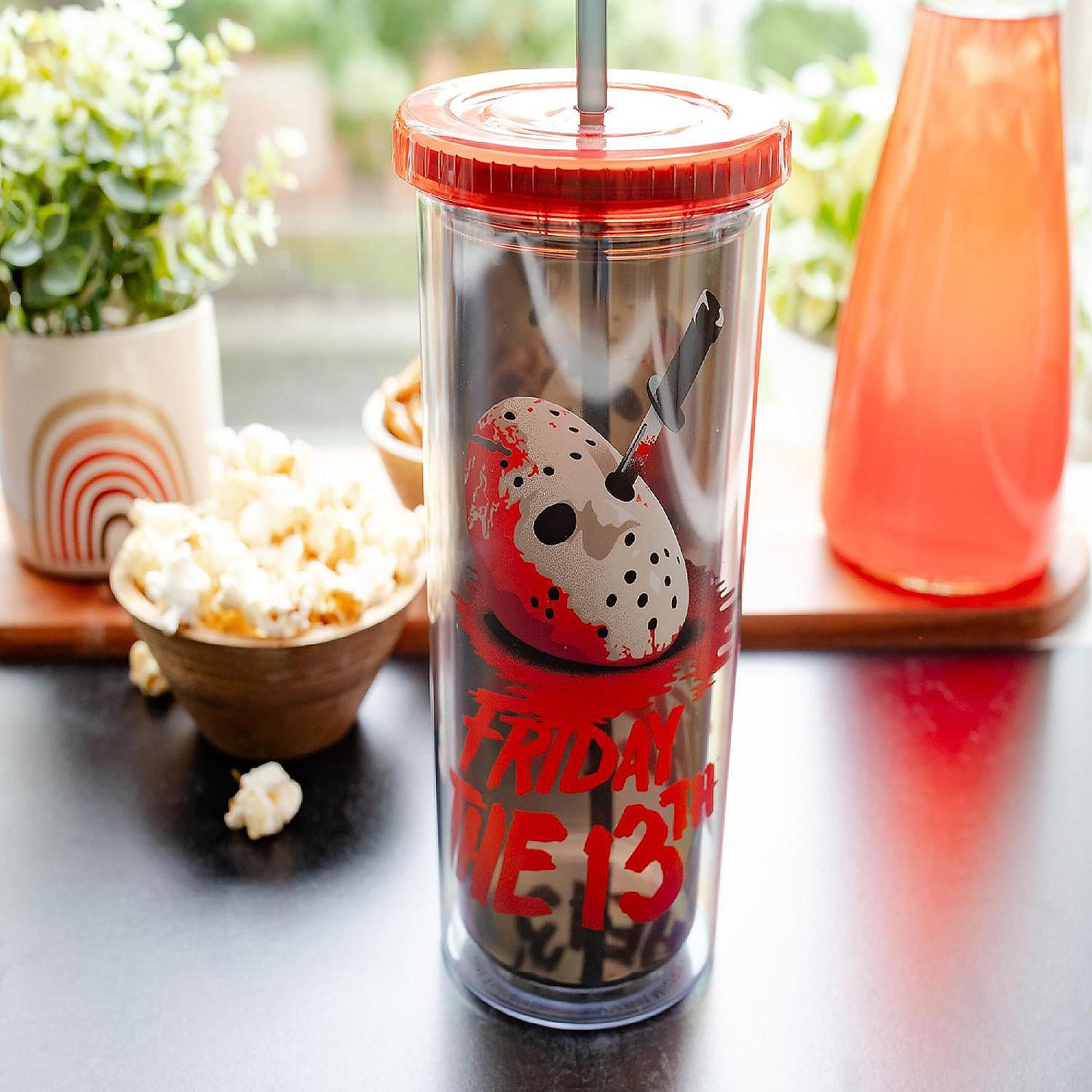 Friday the 13th: The Final Chapter Cold Cup With Lid and Straw Holds 20 Ounces | USA Decoration®