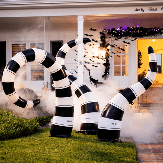 Halloween Lawn Snakes Inflatables Set of 3 with LED Lights