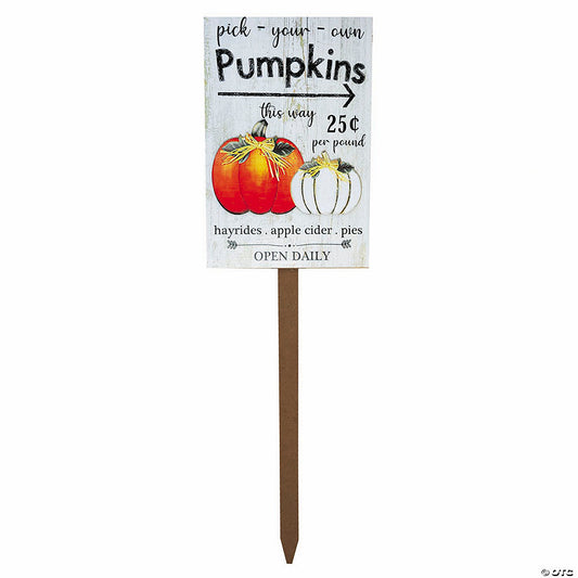 Each: 43" Pick-Your-Own Pumpkins Harvest Yard Sign | USA Decoration®