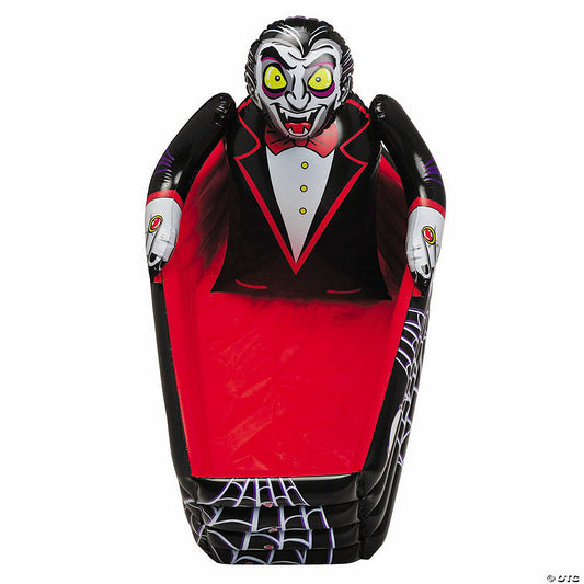 Inflatable Black, Red & White Vampire Coffin Cooler | USA Decoration®