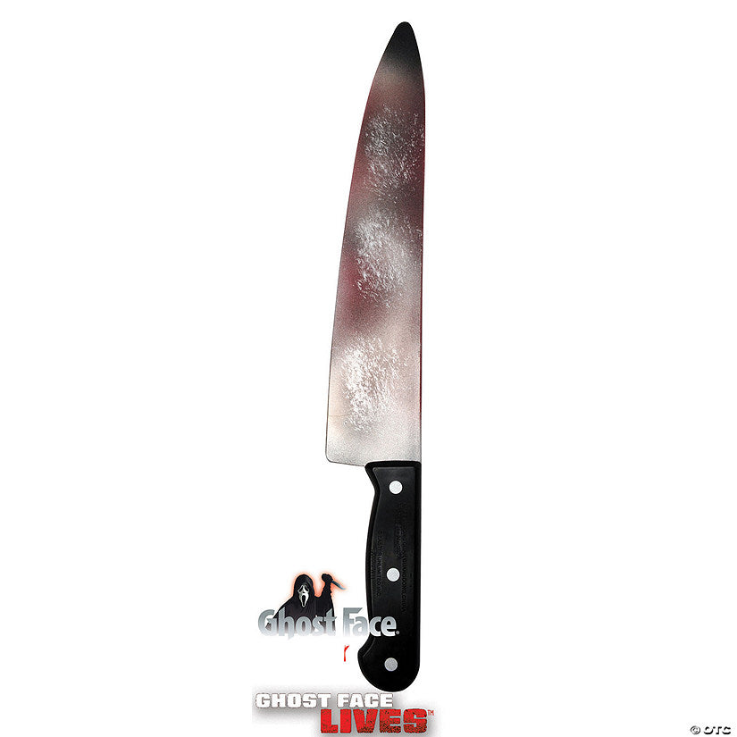 15" Scream™ Ghostface Bloody Butcher Knife | USA Decoration®