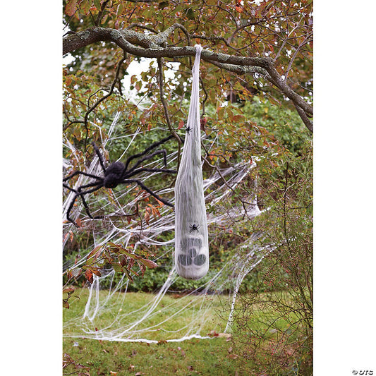 Skull in Spider Cocoon Halloween Decoration | USA Decoration®