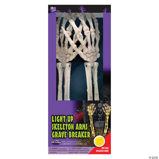 15-inch Skeleton Arms Light up Yard Décor | USA Decoration®