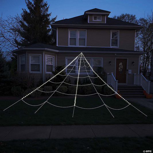 12' Spider Yard Web Light-Up 99 LED | USA Decoration®