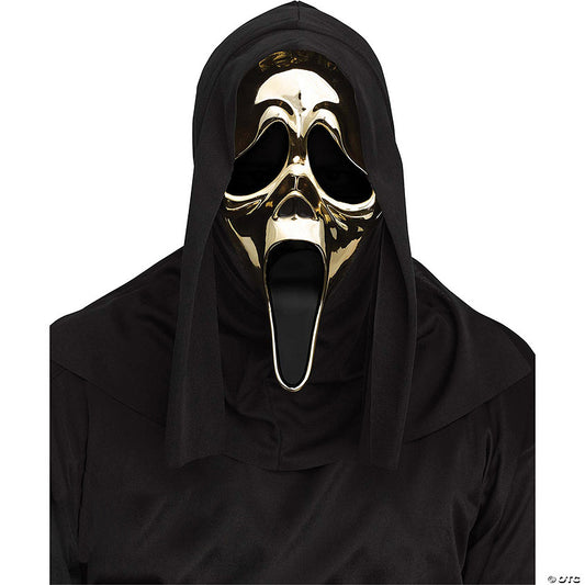 Adults Ghost Face® Golden Metallic Mask | USA Decoration®