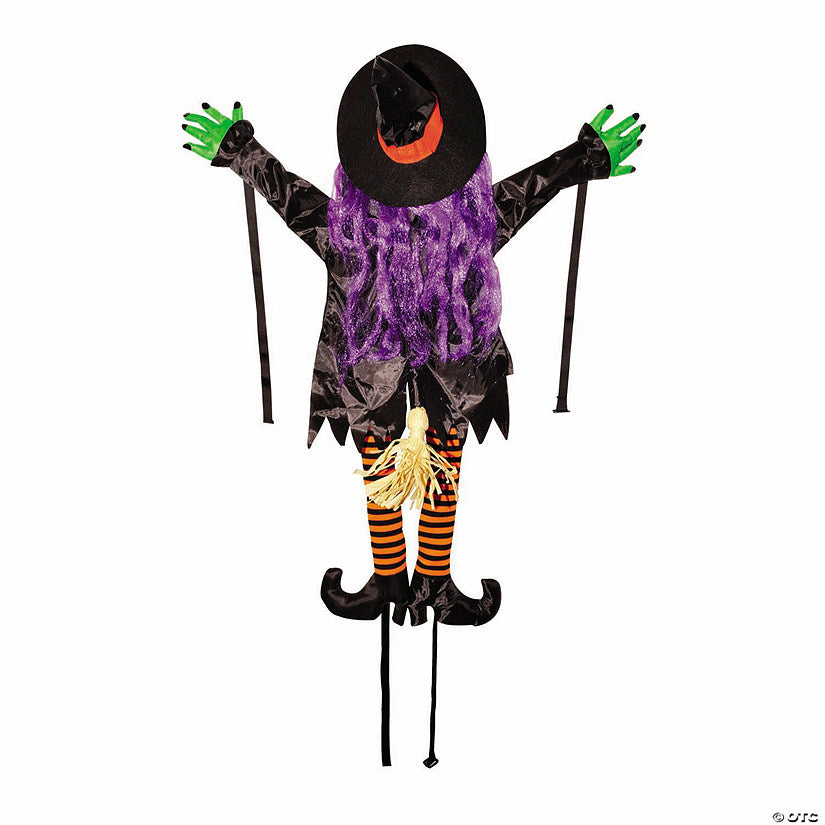 36" Wrong Way Witch Tree Hugger Outdoor Halloween Decoration | USA Decoration®