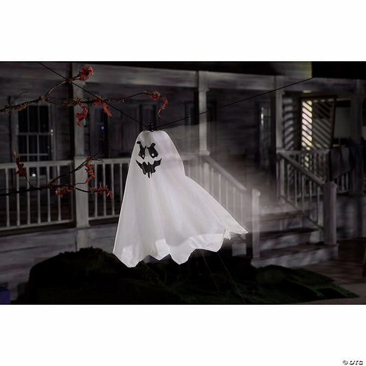 28" Animated Sound-Activated Flying Ghost Halloween Decoration | USA Decoration®