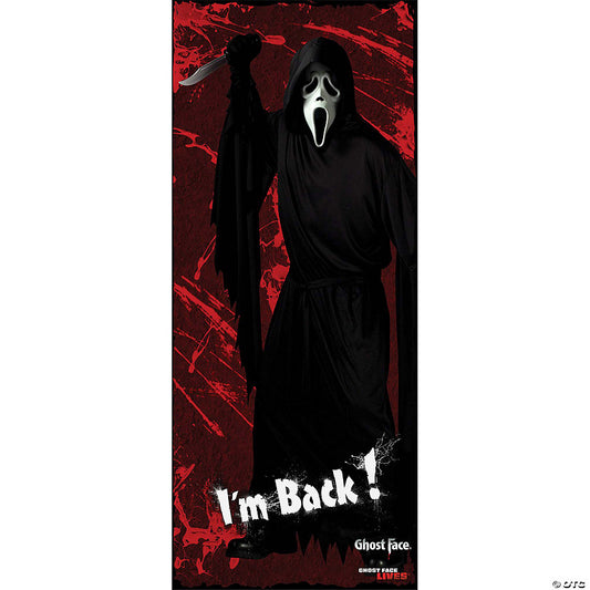 30" x 6 Ft. Ghost Face Door Cover | USA Decoration®