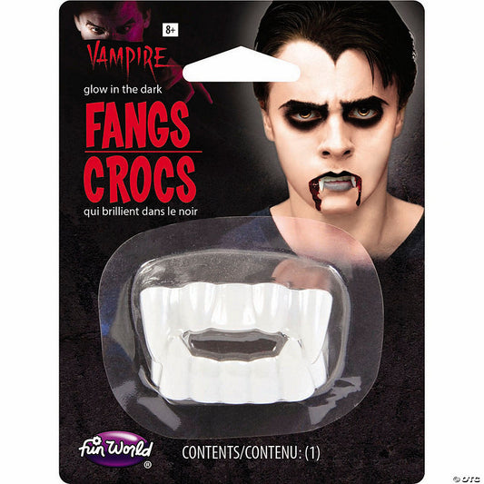 Adults Glow-in-the-Dark Vampire Fangs Costume Accessory | USA Decoration®