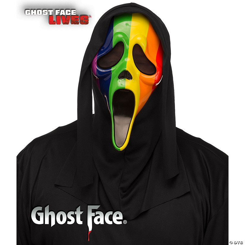 Adults Ghost Face Rainbow Pride Full Mask | USA Decoration®