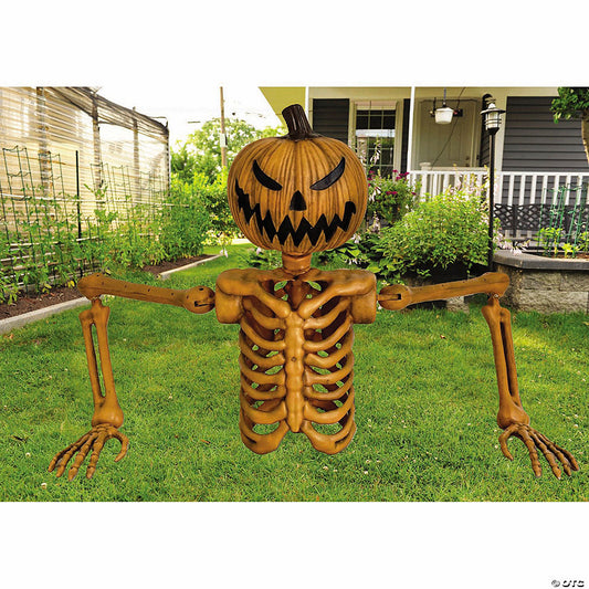 1 Piece(s): 4 Ft. Jack-O'-Lantern Grave Breaker Halloween Outdoor Decoration | USA Decoration®