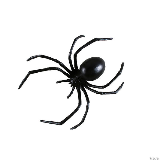 6" Plastic Black Widow Spider Decoration | USA Decoration®