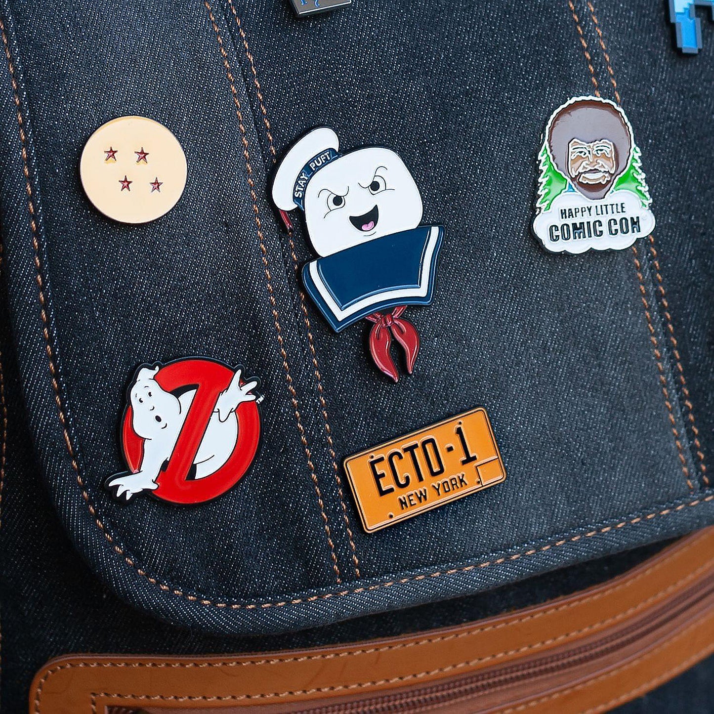 Ghostbusters Collectibles Ghostbusters Stay Puft Marshmallow Man Enamel Collector Pin | USA Decoration®