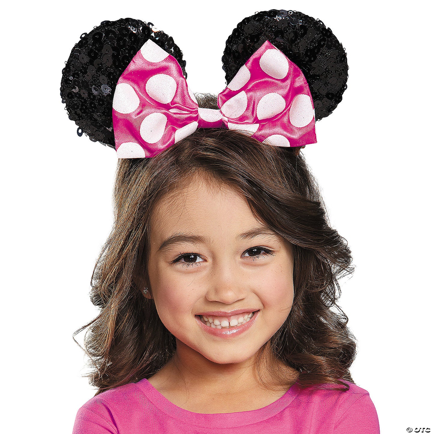 Girl's Pink Minnie Mouse Sequin Ears