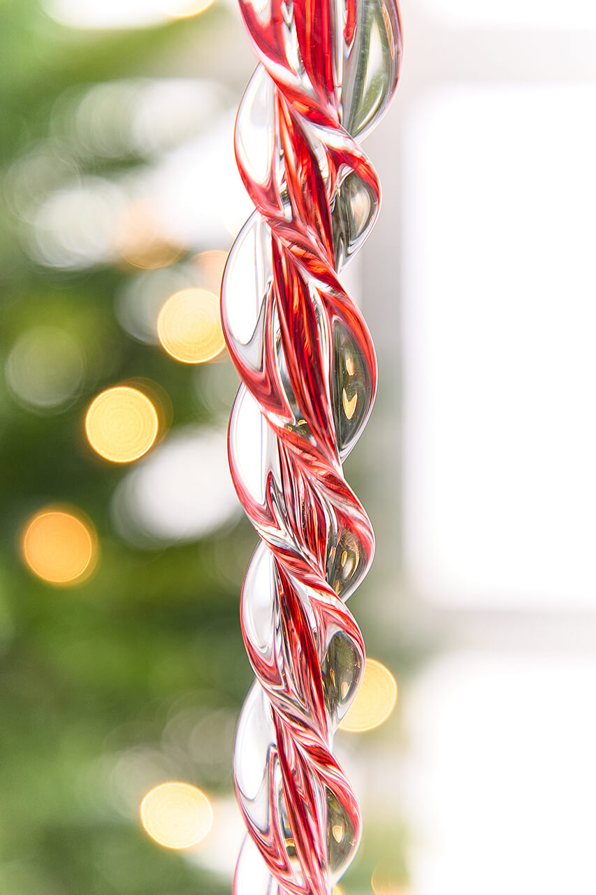 16.5" Glass Icicle Ornament