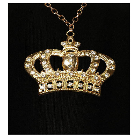 Gold Crown Necklace Costume Jewelry | USA Decoration®