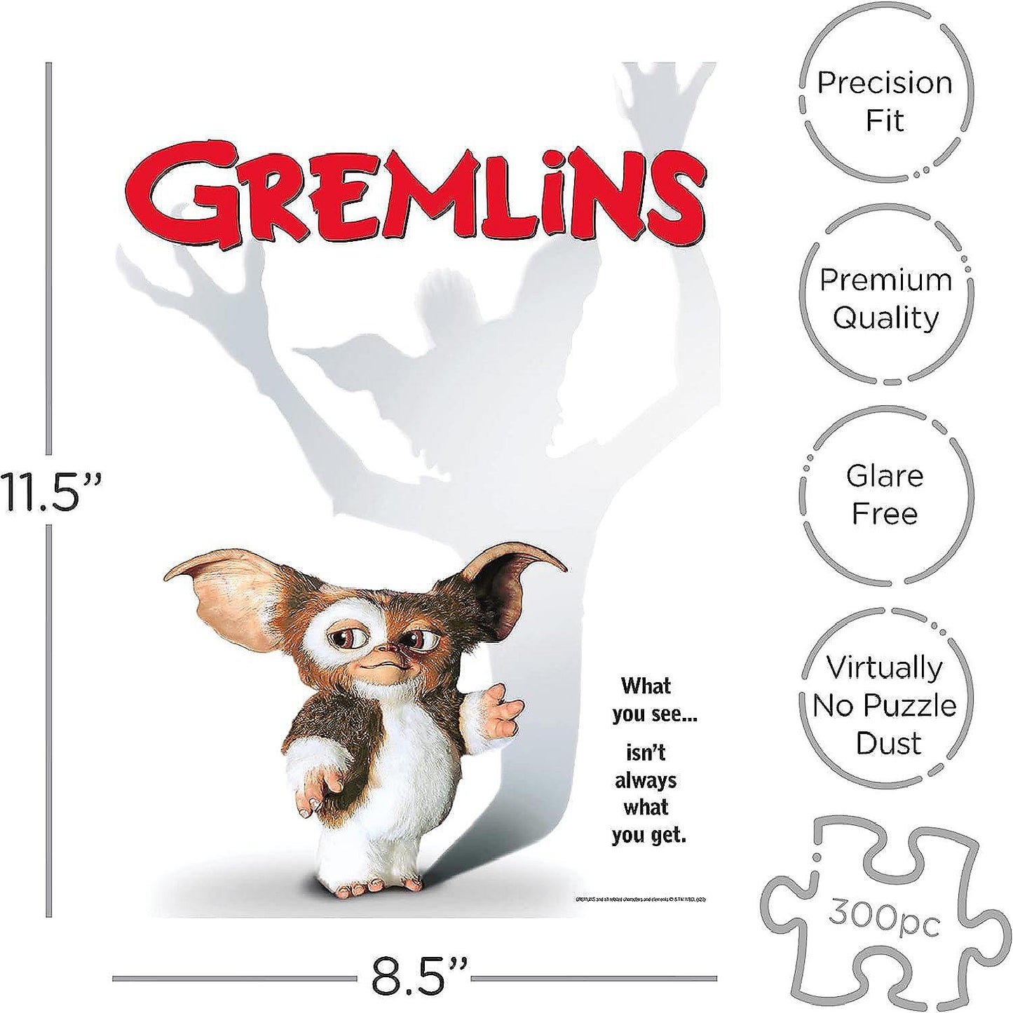 Gremlins 300 Piece VHS Vuzzle Jigsaw Puzzle | USA Decoration®