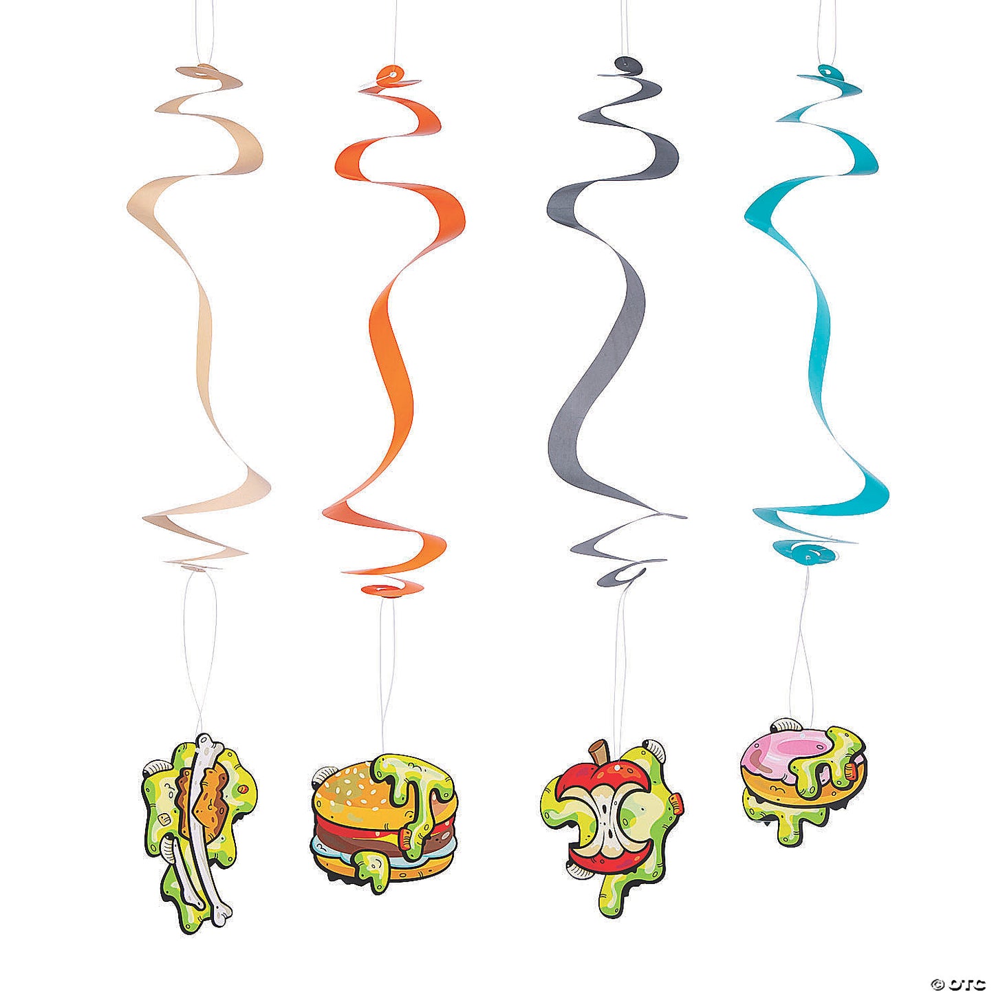 Gross Slime Hanging Swirl Decorations - 12 Pc.